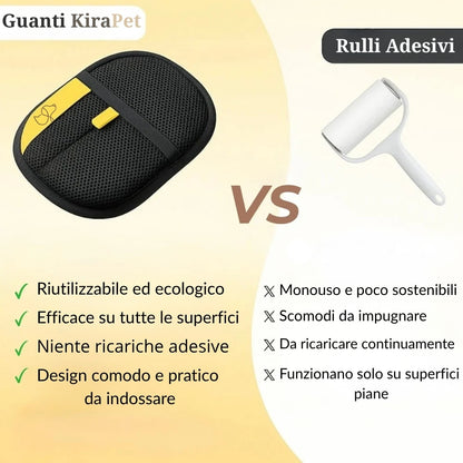 Guanti Elettrostatici Rimuovi Peli per Animali
